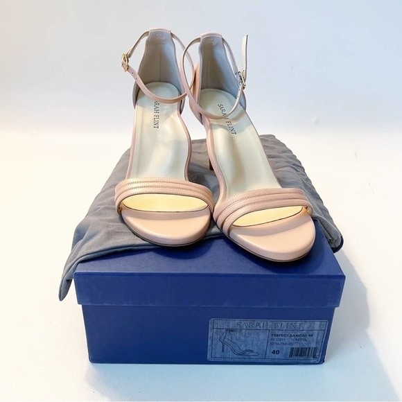 Sarah Flint Perfect Sandals 85mm Size 40 Blush Nappa NIB NEW - Picture 5 of 13